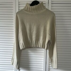 Divided Cream Cowl Neck Sweater